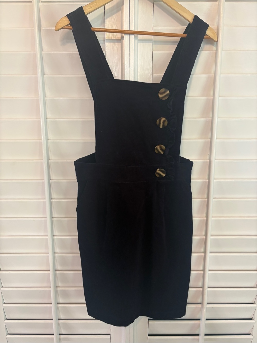 Love & Piece Navy Corded Jumper Dress Size Medium